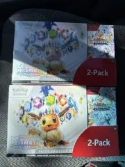Pokémon Prismatic Evolutions ETB & Booster Bundle Costco Pack x2 Overnight Ship