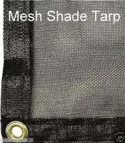Shade Tarp-20x20 Fabric Mesh Net w/eyelets & taped edges-patio/greenhouse/garden