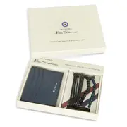 5pc Ben Sherman Men's Leather Credit Card Wallet & Bracelet Gift Set Accessory