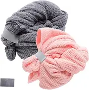 ASAKKURA 2pcs Dry Hair Cap Shower Cap Towel Hair Wraps for Women Head Towels Hair Towels Wrap Hair Drying Hats Hair Towels for Women Hair Turban Towel Drying Hair Towel Hair Towel Wrap