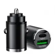 100W Fast Car Charger Cigarette Dual Socket Adapter USB TYPE-C