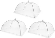 UTHCLO 3pcs Mesh Food Covers Dining Table Dish Protector Elegant Cuisine Mesh Tent for Home Picnic Camping and Cookouts