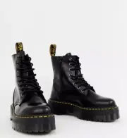 Mens Dr Martens jadon 8-eye platform boots in black 10