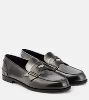 [Christian Louboutin] Christian Louboutin Penny leather loafers AU 7.5 silver