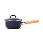 BK, Covered Saucepan 16cm, Indigo Collection, Cobalt Blue, Enameled Steel
