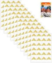 288 Pcs Photo Corners Gold, Self Adhesive Photo Corners for Scrap Book, Photo Mounting Stickers, Decorative Picture Edge Stickers for Albums, Scrapbook, Journal