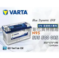 在飛比找Yahoo!奇摩拍賣優惠-【彰化員林翔晟電池】全新 華達VARTA EFB N95 9