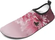 [BTCOWZRV] Water Shoes for Women Men Two Floral Water Sports Shoes Slip-on Breathable Lightweight Athletic Aqua Sock