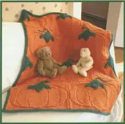 Dawn Brocco Knitting Pattern #81 Pumpkin Patch Baby Blanket