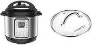 [Instant] Pot 9-in-1 Duo Plus 5.7L Electric Pressure Cooker, 13 Programs + [FREE] Glass Lid