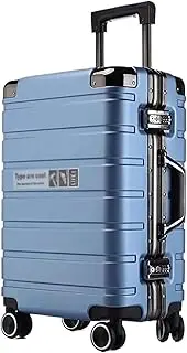 [ZHQNYZQ] Travel Gear Hard Shell Suitcase with Spinner Wheels Luggage Built-in Code Lock Portable Travel Trolley Case Men and Women New