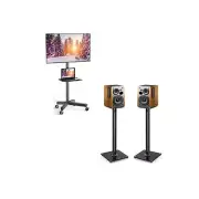 PERLESMITH Universal Floor Speaker Stands 28 Inch for Surround Sound
