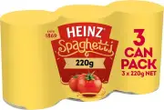 Heinz Spaghetti the One for One Multipack Canned Pasta in Tomato Sauce Ready ...