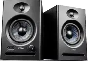 Ortizan C7 White Speakers - 2.0 Studio Monitors, Bluetooth 5.3, RCA, 3.5Mm, 30W