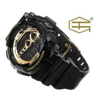 【天龜 】CASIO G  SHOCK 重裝多功能運動錶 超亮極光LED系列 GD-100GB-1