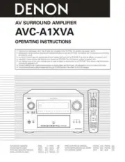 Denon AVC-A11XVA Amplifier Owners Manual