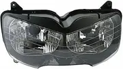 Motorcycle Clear Front Headlight Head Light Lamp Assembly Compatible with CBR900RR CBR919RR 1998-1999 black