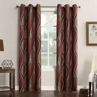 Intersect 2-Pack Ogee Print Semi-Sheer Grommet Curtain Panel Pair