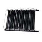 Adjustable 15in Black Can Organizer for Fridge - Auto Drink Pusher