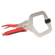 11 inch Locking Pliers Quick Release C-clamp Wood Tenon Locator (SILVER)