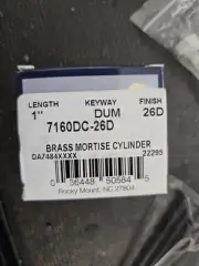 Kaba Ilco 7160Dc-26D Dummy Mortise Cylinder, Commercial