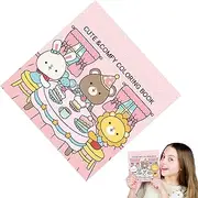 Cozy Coloring Book, Cute Coloring Book, Bold Coloring Pages, Easy Animal Coloring, Relaxing Coloring Book, Funny Drawing Book, Cozy Friends Book, Animal Painting Book, Stress Relief Coloring