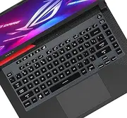 Keyboard Cover Skin for 2021 New ASUS ROG Strix G15 Gaming Laptop G513QR G513QR-ES96, 15.6" ASUS ROG Strix G15 G513 G533 G533ZX-XS96/AS94 Keyboard Skin[Not Fit for 2020 ASUS ROG Strix G15]-Black