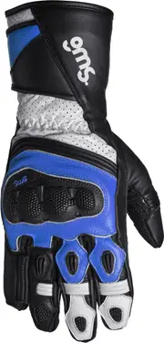 GMS-Moto GR-1 SF, gloves , color: Black/White/Blue , size: XL