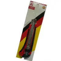 在飛比找蝦皮購物優惠-德國K牌 18mm紅黑覆合式 單發美工刀 旋鈕式 尾部可折刀