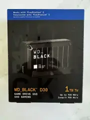Western Digital 1TB, External, D30 Game Drive (WDBATL0010BBK-WESE) Solid...
