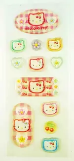 【震撼精品百貨】HELLO KITTY 凱蒂貓~KITTY立體貼紙-橢圓櫻桃