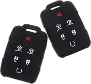 Vaguelly Flip Key Fob Cover Car Remote Case 2pcs Car Key Cover Dedicated Remote Control Bag Silica Gel Silicone Case Vehicle Key Cover
