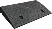 JAYIOLA Curb Ramp Roadside Slope Pad Driveway Curb Ramp Threshold Pad for Cars Atvs, H 8cm Black