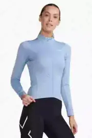 2XU - Aero Cycle Long Sleeve Jersey - Women's - Forever/White Reflective Small