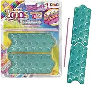 CRAZE Loops Latch Board Blister for Latch Rings Silicone Rings Bracelet Silicone Bands Rubber Mega US Trend 50881 Colourful