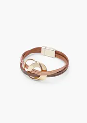 [Taking Shape] Taking Shape Thin Circle Magnetic Bracelet in Smoky Quartz - Women's Accessories Smoky Quartz