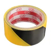 4Pcs 44-45Mm Black And Yellow Self Adhesive Hazard Warning Safety Tape Marking Car Warning Sticker