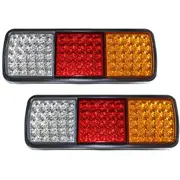 2x 75 LED Tail Lights 12V Trailer Truck Light Stop Indicator Reverse Lamp