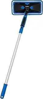 Unger Professional ProClean Indoor Window Cleaning Kit with 2’ Pole & 2 Machine Washable Microfiber Pads - Window Cleaning Supplies, Household Cleaning Tools, Window Washing Kit