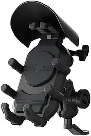 Cycle Phone Holder Anti-Shake Anti Rain and Sun Cycle Phone Mount 360° Rotation Anti-Theft Design Easy to Install for Electric ycle Cycle and Cycle Tricycle Rear View Black Rear View Mirror Mount