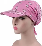 [N\C] Hats for Men and Women, Neutral Cotton Floral Print Hats, Sun Hats, Adjustable Turban Hats