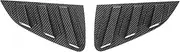 YJVVWQVF Car Rear Window Shutter Compatible for VW Polo 6 Mk6 GTI TGI TSI MPI 2019-2023 Cover Trim Triangle Shade Spoiler Bodykits(Carbon Look)