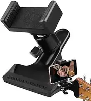 Phone Clamp Mount | Adjustable Clamp Phone Holder,Portable Phone Clamp Mount, Stable Guitar Phone Holder Mount for Men, Women