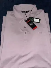 Travis Mathew Golf The Heater Polo Shirt Elderberry XXL