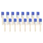 16pcs Paint Brushes 2" Flat Paint and Chip Brushes with Wooden Handle, Blue