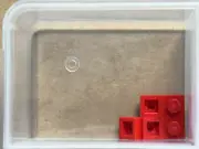 LEGO Parts - Red Plate 1 x 1 - No 3024 - QTY 5