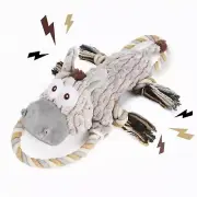 Large Squeaky Dog Toys for Aggressive Chewers,Interactive Tug of War Puppy To...