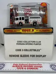 Limited Edition Code 3 Diecast Fire Engine Collectors Club Ferrara Inferno Pumpe