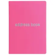 Letts Dazzle A5 Address Book Pink Coloured Notebook Home Office Stationery