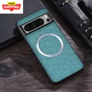 For Magsafe Fabric Cloth Case for Google Pixel 9 8 7 6 Pro XL 7A 8A 6A Magnetic